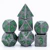 Cusdie Metal D&D Dice with Dragon Font 7Pcs DND Polyhedral Dice Set for Role Playing Game Tabletop Pathfinder Board Games