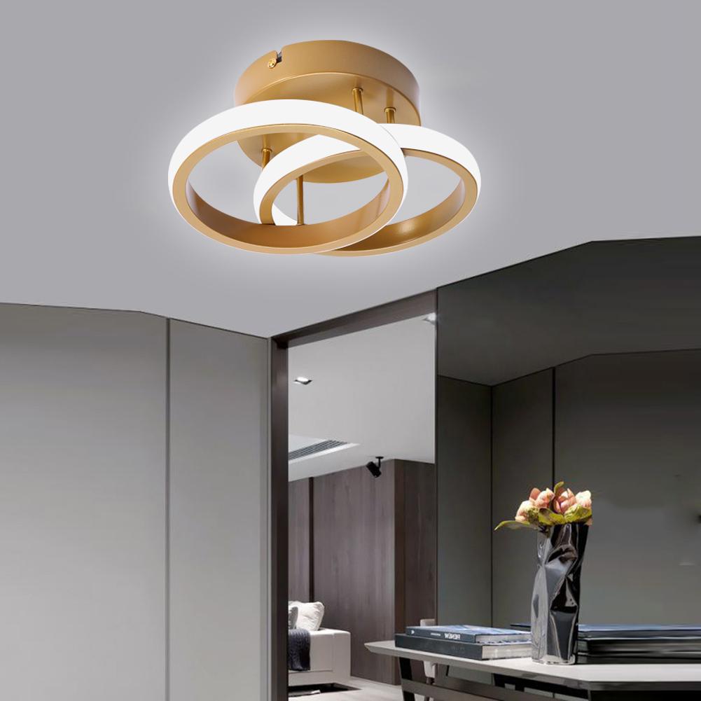 Ceiling Metal Light Modern Chandelier High Brightness Porch Entrance Lamp Energy Saving Ceiling Lamp for Living Room Bedroom