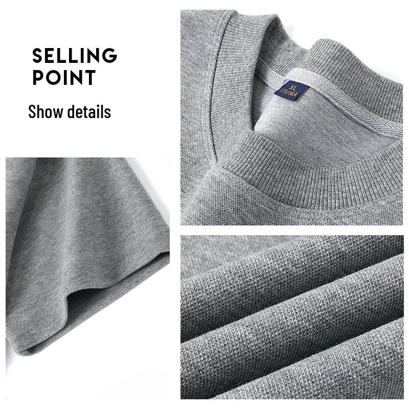 TLUOMAN Unisex Drop-Shoulder Loose Short-Sleeve T-Shirt