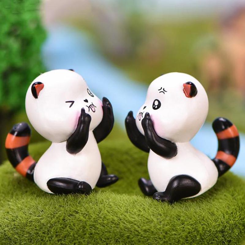Mini Cute Animal Figurine Miniatures Crafts Ornament Fairy Garden Bonsai DIY Home Landscape Decoration Gift
