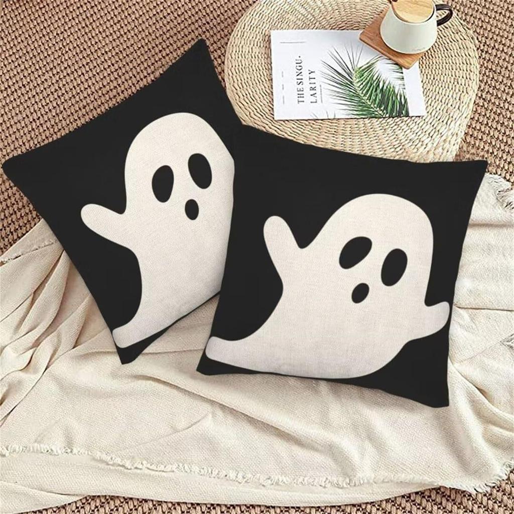 Halloween Pillow Cover Specter  Print Pillow Living Room Sofa Cushion Bedside Pillow Cover