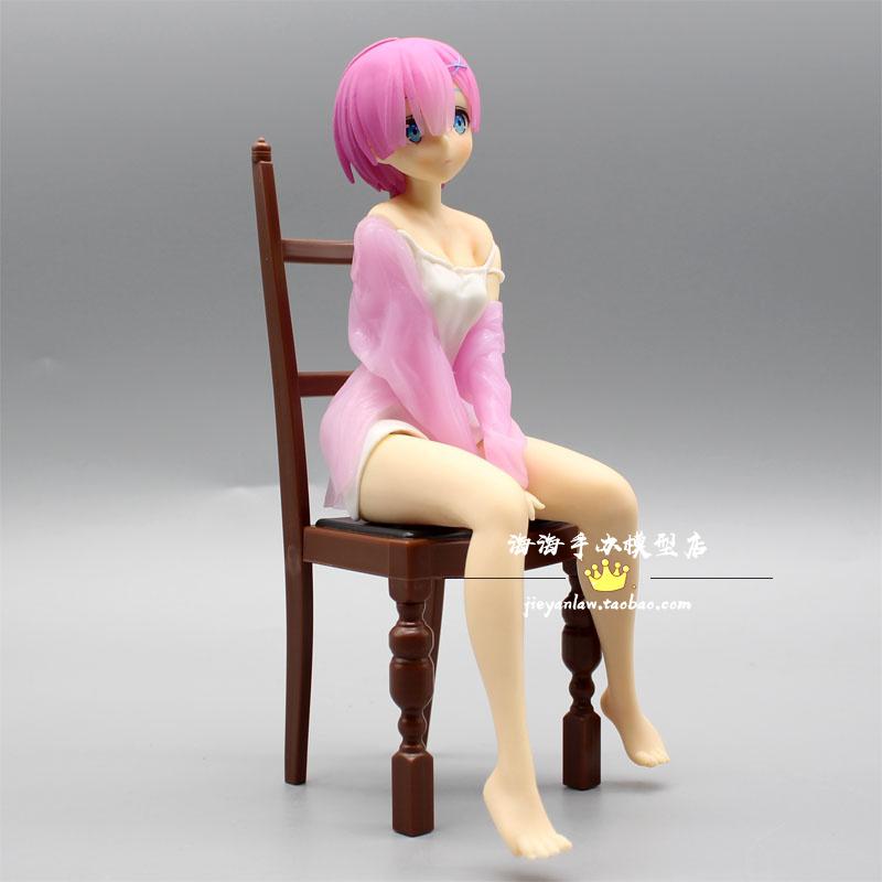 Anime Cute Figure Re:Life In A Different World From Zero Ram Rem PVC Action Figure Collection Desktop Car Case Model Toys Doll