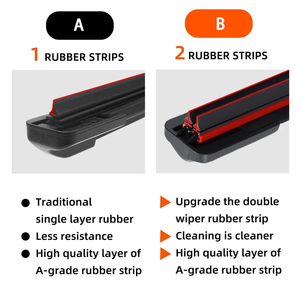 2PCS Front Windshield Wipers Suitable For Kia Pickup Trucks 2004-2025 Windshield Window Accessories 2005 2008 2012 2014 20162018