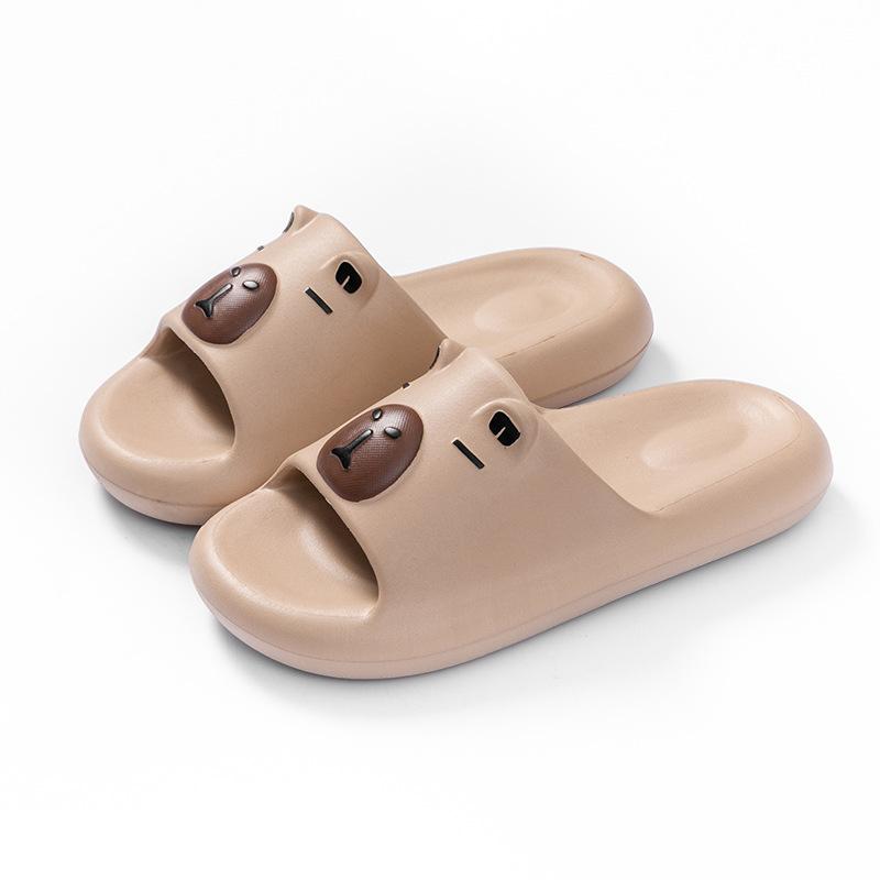 

Kapibara parent-child slippers summer new boys and girls home soft bottom bathroom non-slip medium and adult cool slippers 230 [inner length 2cm3] European 34-35 світло-коричневого кольору