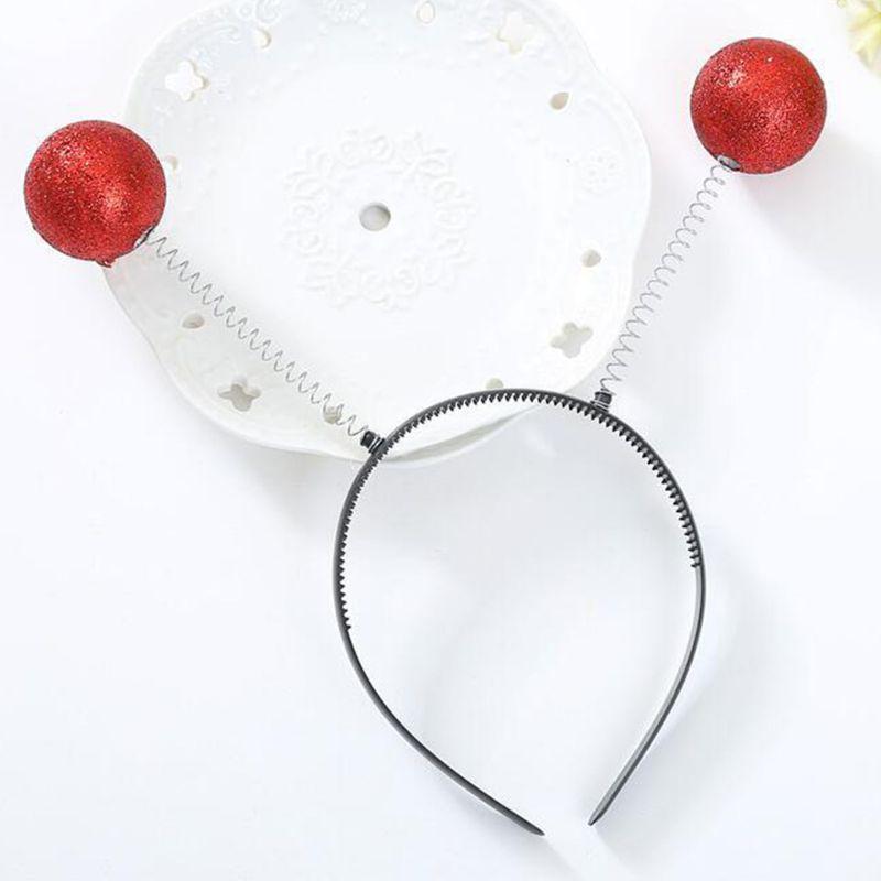 Adult Kids Martian Antenna Headband Christmas Tree Hat Boppers Ball Hair Hoop Adult Kids Martian Antenna Headband Christmas Tree Hat Boppers Ball Hair Hoop