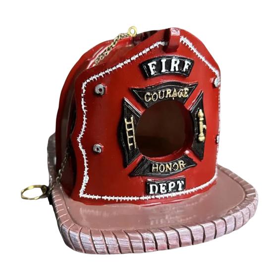 

Украшение для дома для птиц в виде красного шлема с цепочкой, винтажное, для сада и двора, смола