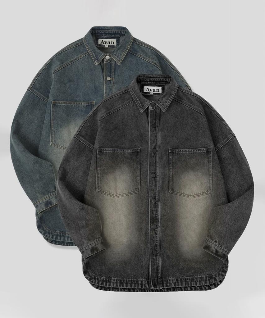 AVANDRESS Buko Pocket Denim Shirt Washing - 3Col