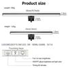 2PC Eye-Care Desk Lamp 33cm LED Computer PC Monitor Screen Light Bar Stepless Dimming Reading USB Powered Hanging Table Lamps