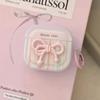 Koreanische gestreifte 3D-Schleifen-Kabellose Kopfhörerhülle für AirPods Pro 3 2 Headset Schutzhülle Für AirPods 4 3 2 1 Mit Schlüsselanhänger