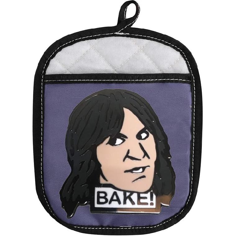 Baking Show Inspired Oven Pads Pot Holder with Pocket Baker Gift for TV Show Fans (Bake!) Bake!