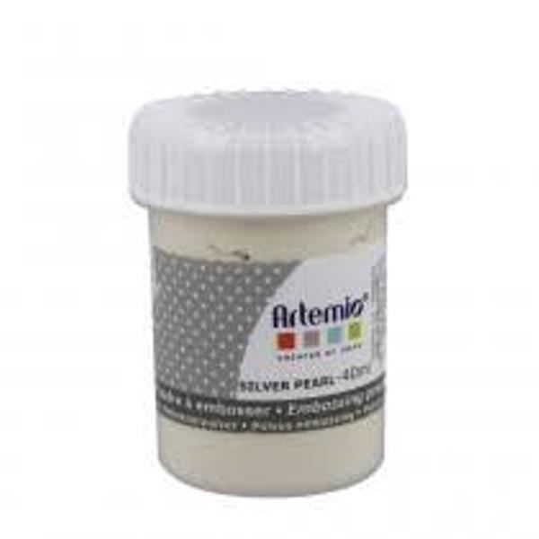 Transparent Silver Pearl Embossing Powder ARTEMI