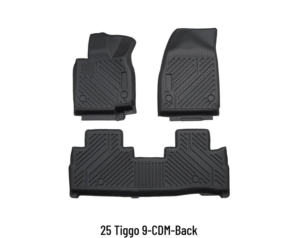Eco-friendly TPE Waterproof Floor Mats for Chery Tiggo 9 - Perfect for Car Interiors