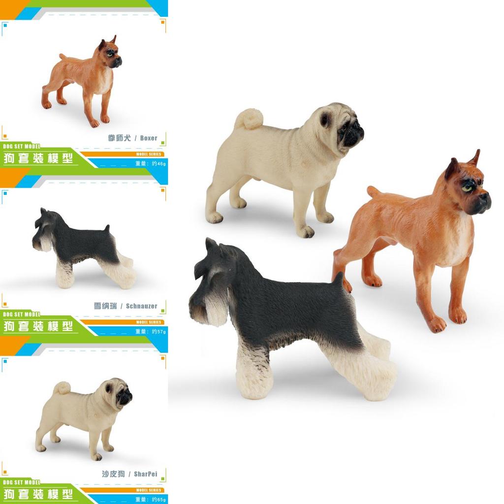 Boxer Animal Model Pvc Dog Collection For Children Educational Toy And Home Decor