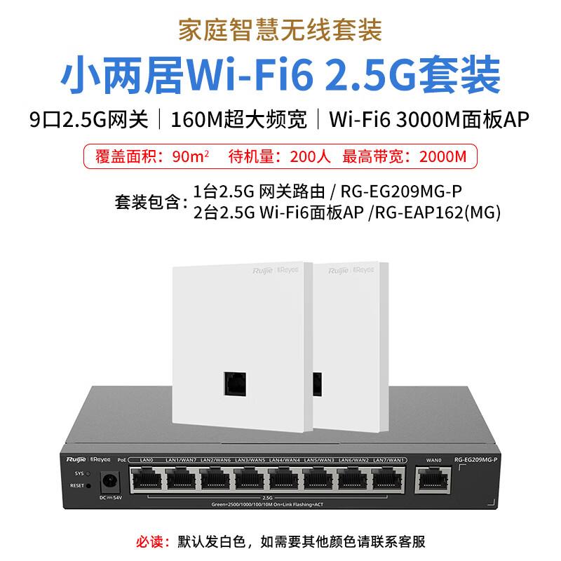 Ruijie RG-EAP162(MG) WiFi 6 Mesh System with 2.5G Gateway & Panel APs (CN Version)