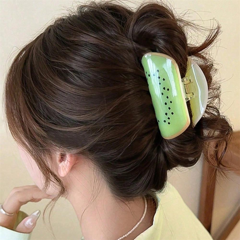 1PC Fruit Based Acrylic Clip Creative Hair Accessory Hair Clip At The Back Of The Head Shark Clip