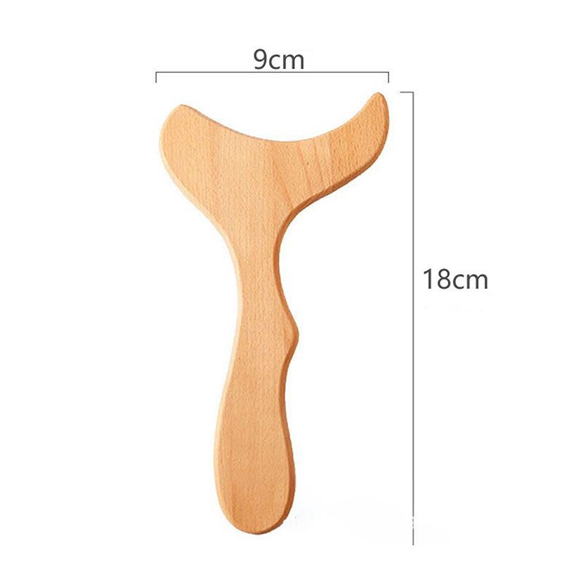 Beech Wood Full Body Gua Sha Board & Massager Set