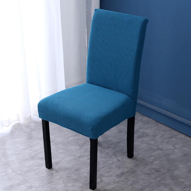 Universal Fleece Plaid One-piece Half-piece Chair Cover Elastic Hotel Restaurant Restaurant Chair Cover Anti-smudge Stool Cover