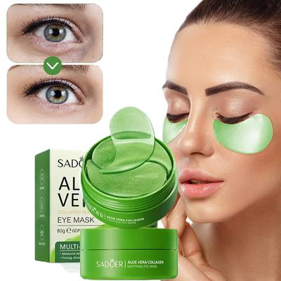 Aloe Collagen Soothing Eye Mask, Hydrating and Moisturizing Eye Mask for Dry Eyes