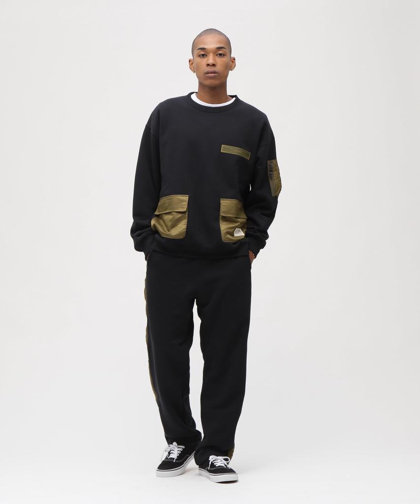 AVIREX TACTICAL CREWNECK SWEAT Men's M 011 Black 783-5932006