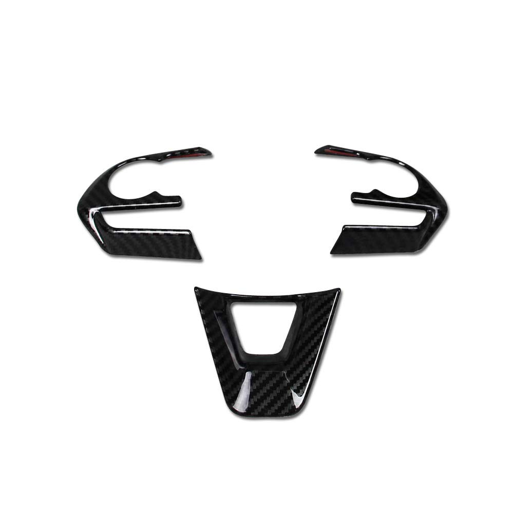 RUIQ Toyota RAV4 (5. generace) Vnitřní ozdoba volantu, Rám madla, Povrch z černých uhlíkových vláken, Navrženo exkluzivně pro Toyotu RAV4