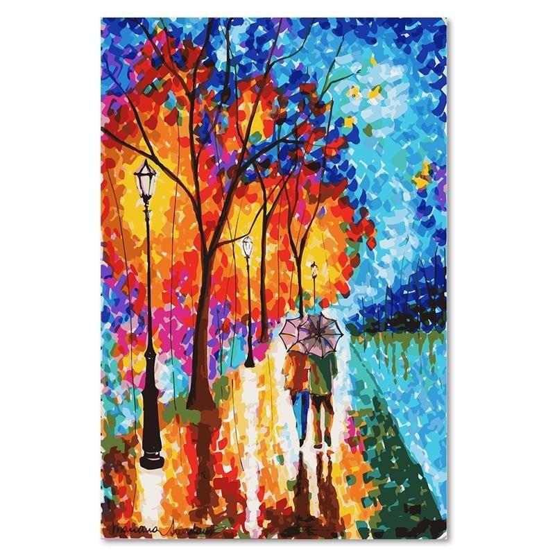 Canvas Print Autumn Trees Landscape