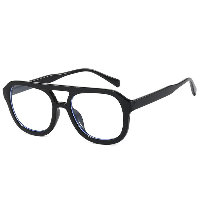  Double Bridges Square Women Sunglasses Fashion Black Orange Frame Men Retro Punk Sun Glasses Shades UV400