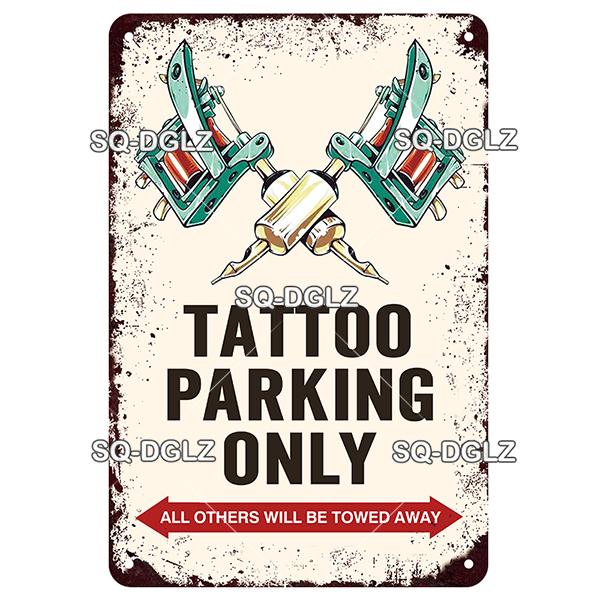 [SQ-DGLZ] Tattoo Styles Metal Sign Vintage Plaque Tin Sign Plate Wall Decor For Bar Club Man Cave Art Painting Travel Poster