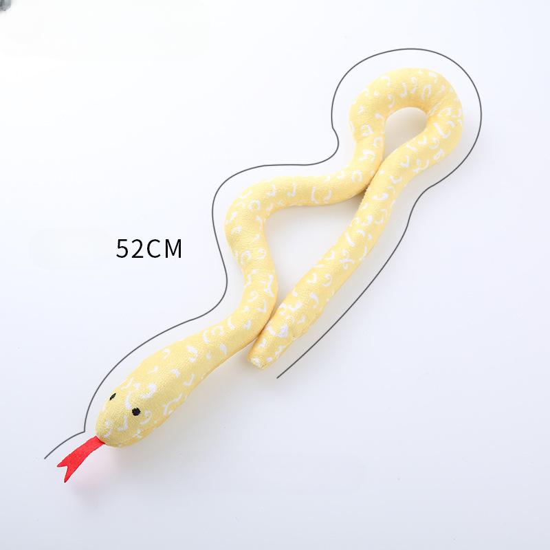 Catnip Toy Interactive Toy Plush Cat Toy Gluttonous Snake Bite-Resistant Molar Interactive Toy Gift For Cat Pet Accessories
