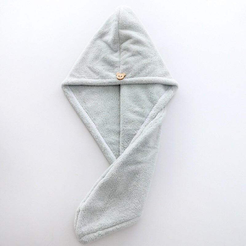 Thickened Quick-drying Coral Fleece Hair Dryer Cap Shower Cap Head Towel