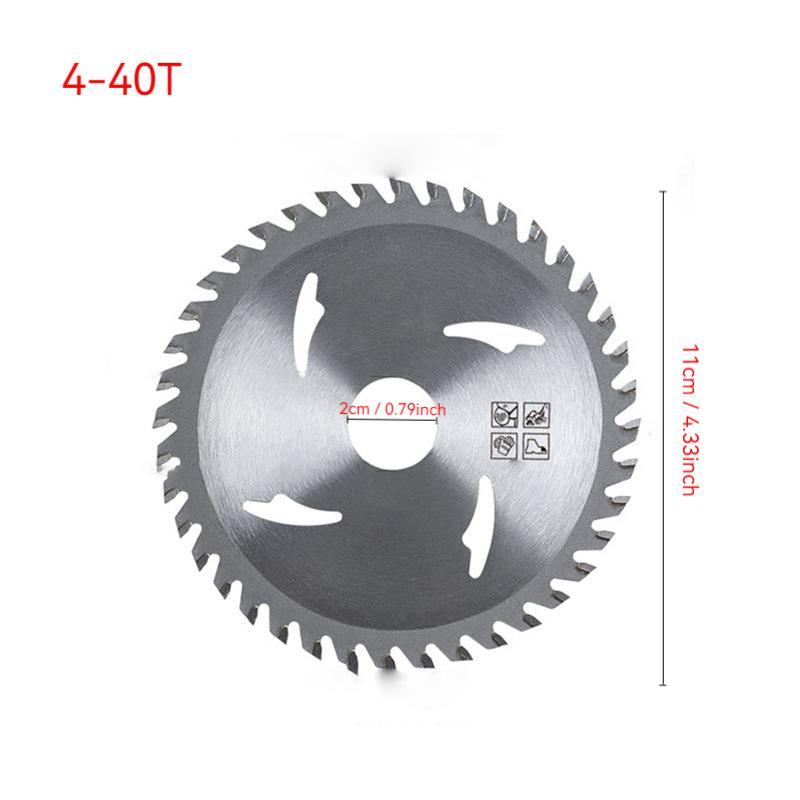 4"/5"/7" Carbide Tip Angle Grinder Cutting Disc Alloy Saw Blade Wood Disc for Electric/Aluminum/Table/Dust-Free Dril 1pc