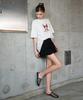 HYFVE Lace Frill Tiered Elastic Mini Skirt