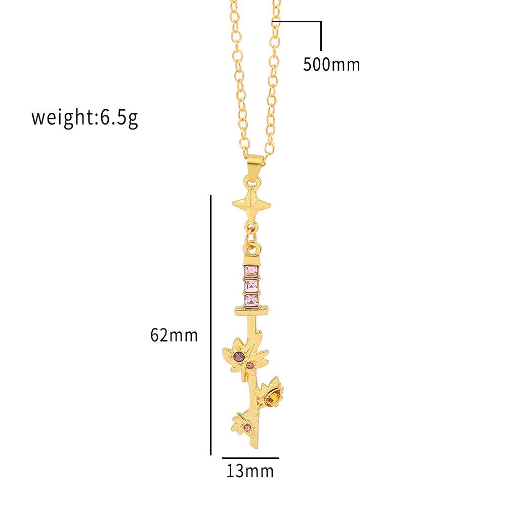 Anime Pendant Necklace for Women Jewelry Chain Kazuha Tartaglia Venti Cosplay Accessories