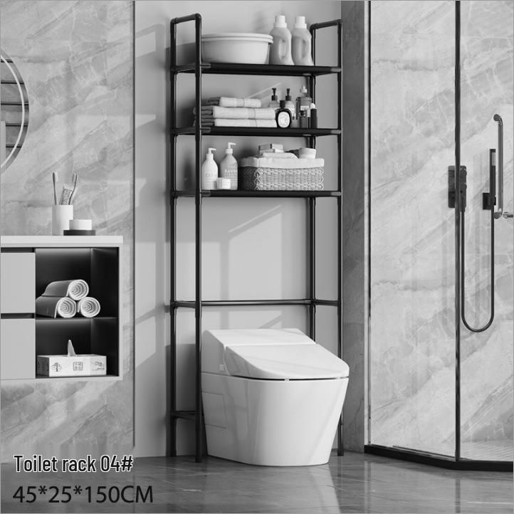 Floor-Standing Balcony Drum Washer Rack & Bathroom Storage Shelves