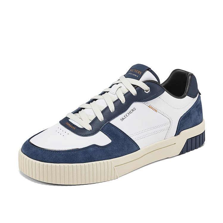 Skechers Court Classics Comfortable Versatile Low-Top Skate Shoes Men Sneaker White 254040W-WNV