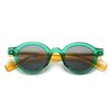 European and American Cross-Border Trendy Street Style Retro Artistic Acrylic Insert Sunglasses Modern Charm Ins Sunglasses 28066