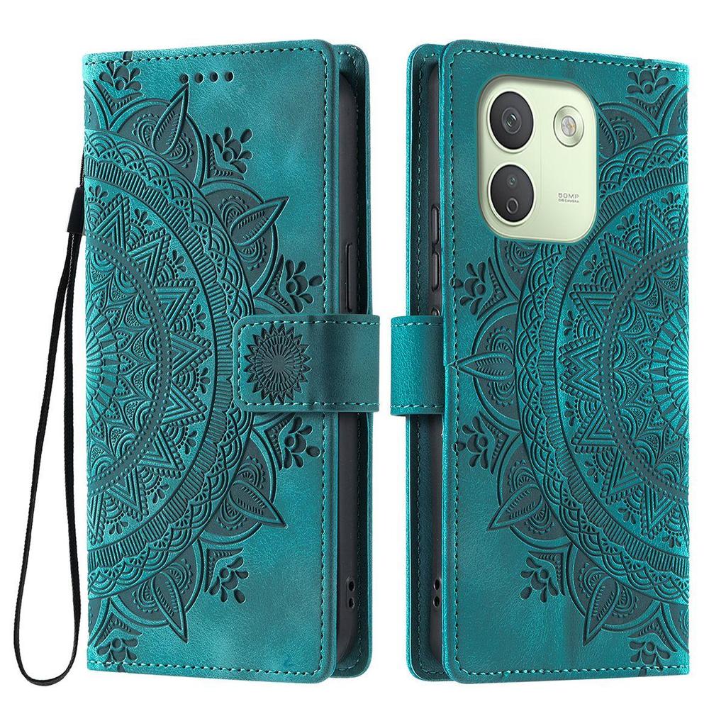For Xiaomi Redmi Note 17 Pro Max 5G Mandala Embossed PU Leather Flip Wallet Phone Case