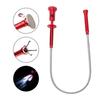 Telescoping Claw Magnetic Retractable Stick Claw Pickup Tool Flexible Pickup Claw with LED Light Grabber Arm Extension