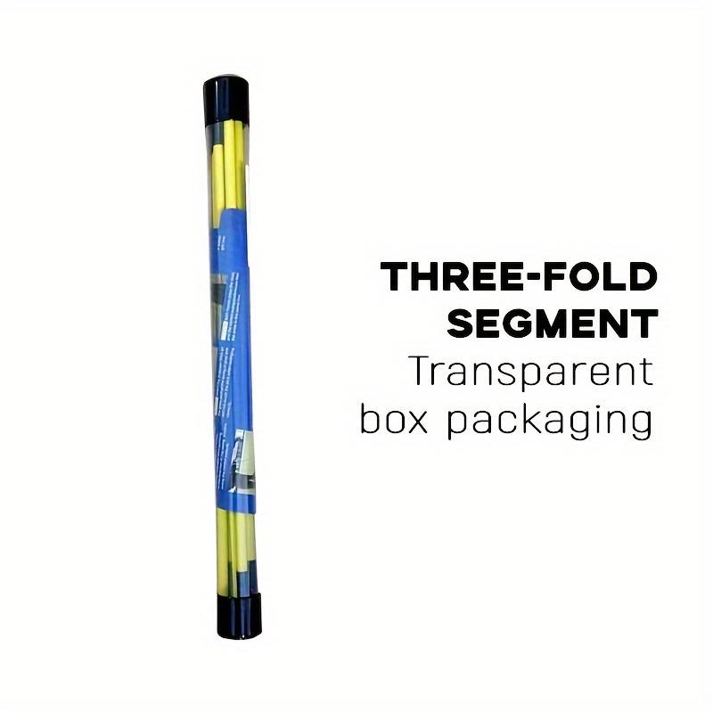 1pcs Golf Alignment Stick, Foldable Alignment Rods for Aiming, Putting, Swing, Posture Corrector, Golf Practice Training Aid with Tube Case