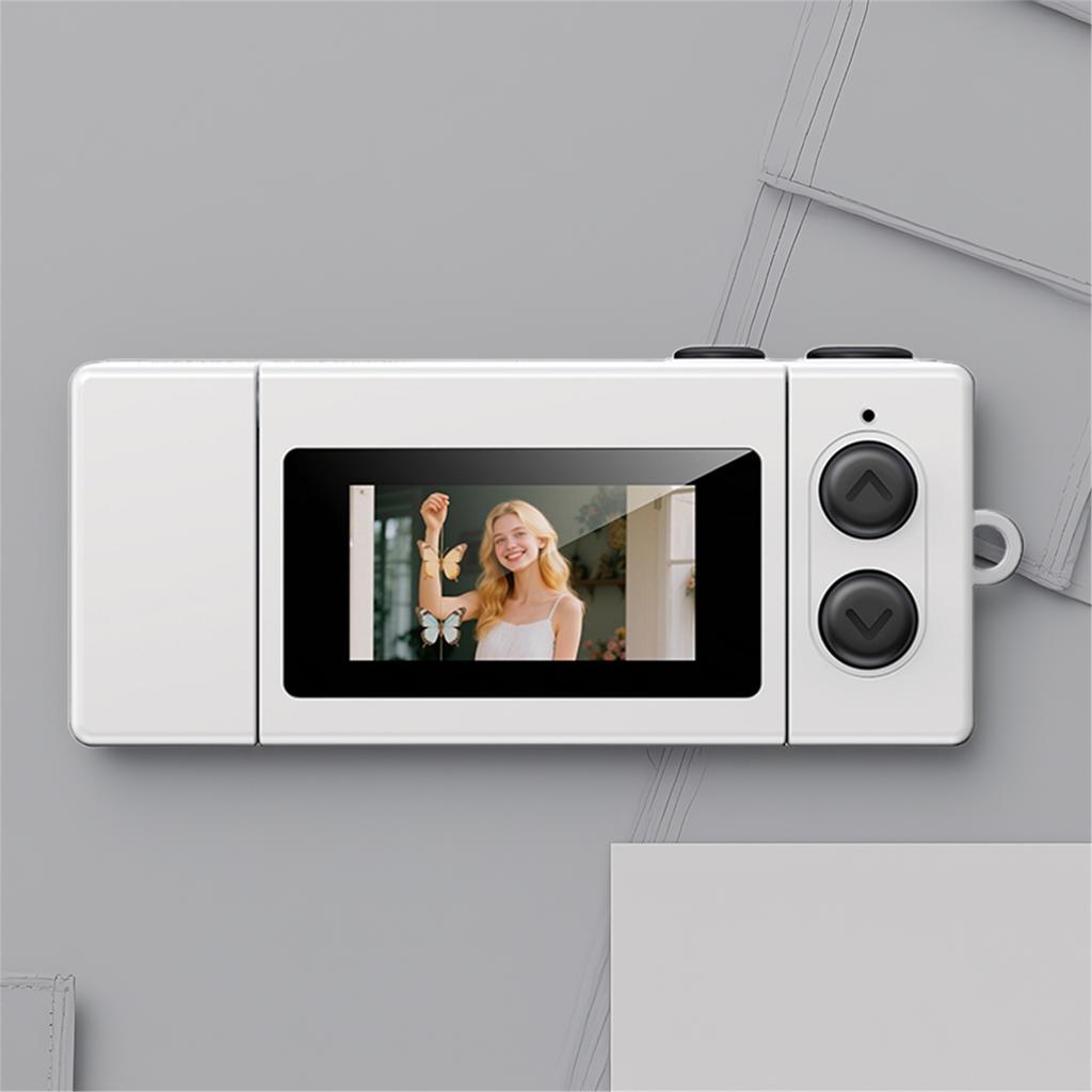 Retro Small Video Recorder Camcorder 1080P Mini Keychain Camera Support Memory Card for Travel Recording Birthday Gifts