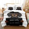 2014 Cute Dog Bedding Set Single Twin Full Queen King Size Pet Dog Bed Set Teenager Bedroom Duvetcover Sets 3D Print