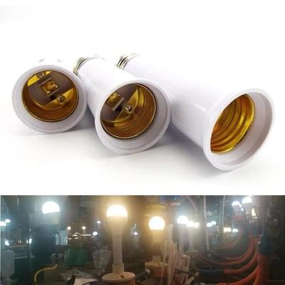 New Plastic E27 To E27 Extender 65mm/95mm/120mm White Lamp Holder Base Light Bulb Adaptor