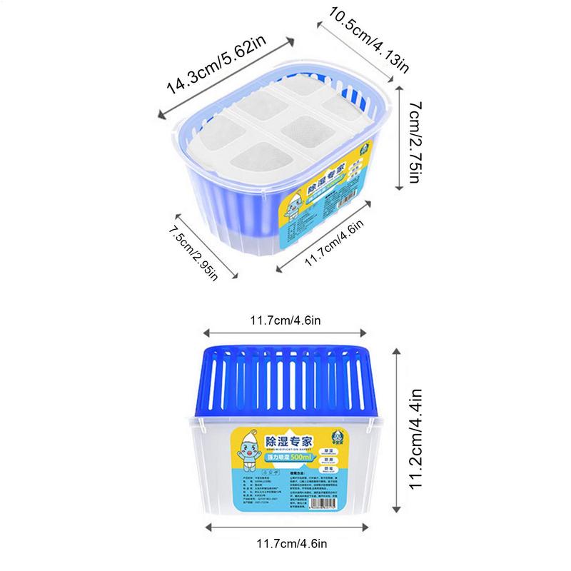 Dehumidifier Box 500ml Reusable Moisture Remover Box Safe Breath Supplies Moisture Absorber Box Rainy Season Air Purifier