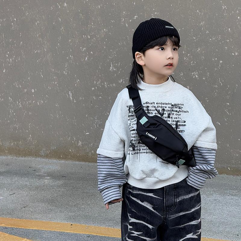 Nylon Toddler Fashionable Shoulder Pack With Cute Cartoon Motif For Bag Kids