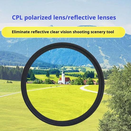 Phone Camera Polarized Lens Rotatable Design Simple Installation Professional Universal Clip Phone Camera Lens Attachment