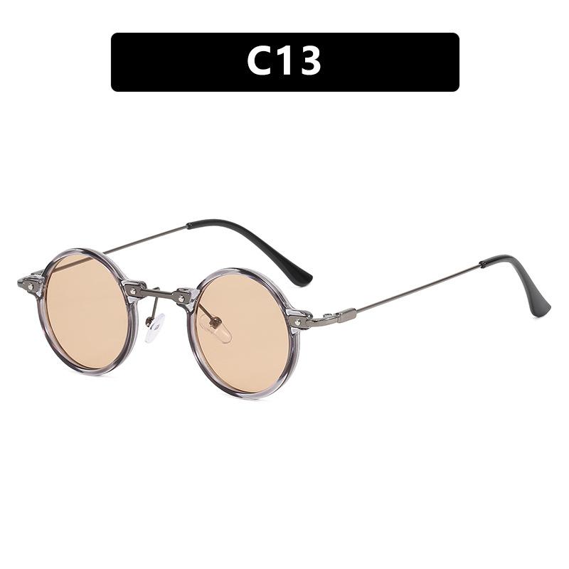 Small Frame Round Personality Hip Hop Sunglasses Retro Sunglasses Sunglasses