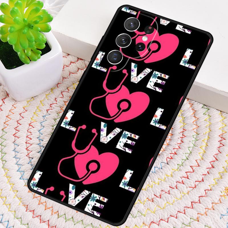 Funny I Love Nursing Phone Case for Samsung Galaxy note 10 pro S26 Ultra S23 S24 FE S25 S21 S22 PLUS shockproof Cove