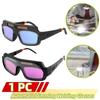 Solar Energy Welding Mask Auto Darkening Anti-glare Welding Helmet Eyes Goggle Adjustable Band Welding Protective Goggles