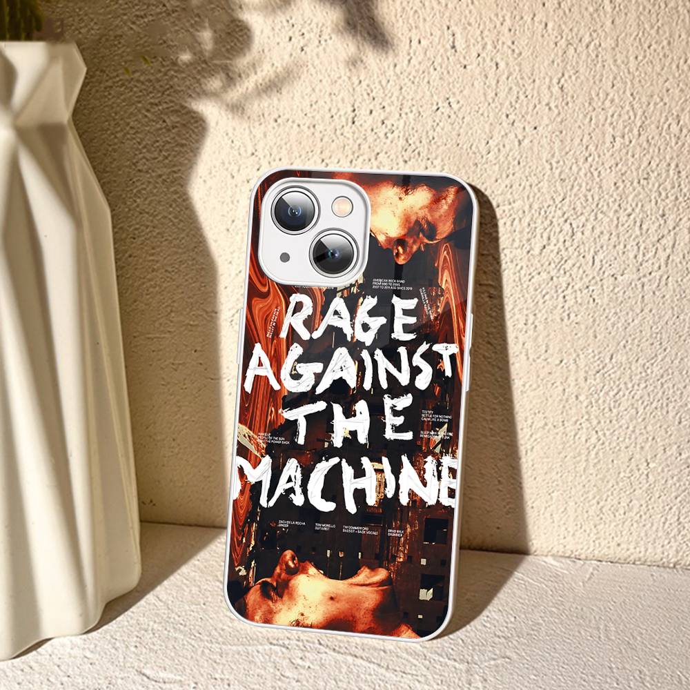 R-Rage A-Against T-The M-Machine Band Tempered Glass For Iphone 14 13 12 11 Pro Mini XS MAX 14Plus X XS XR Cover