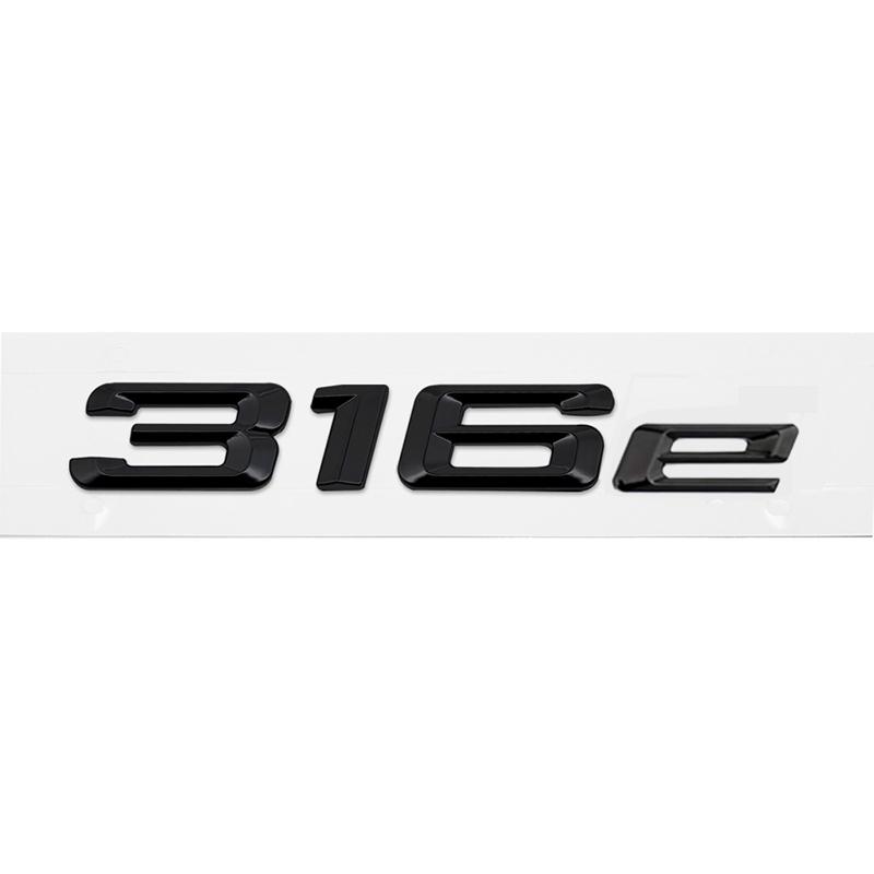 ABS Car Rear Trunk Logo Badge Emblem Sticker For BMW 3 series 316e 328e 318e 320e 325e 330e 335e E46 E90 E91 F30 F31 F34 G20