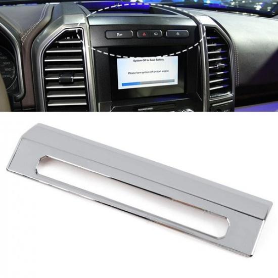 Chrome Emergency Light Switch Trim Cover Decal for F150 2015-2019 Styling ABS